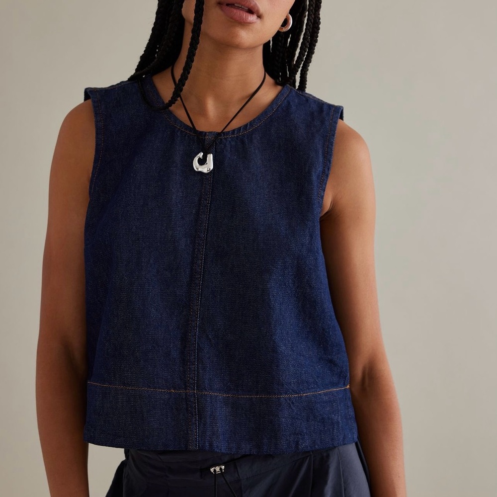 Anthropologie Pilcro denim top